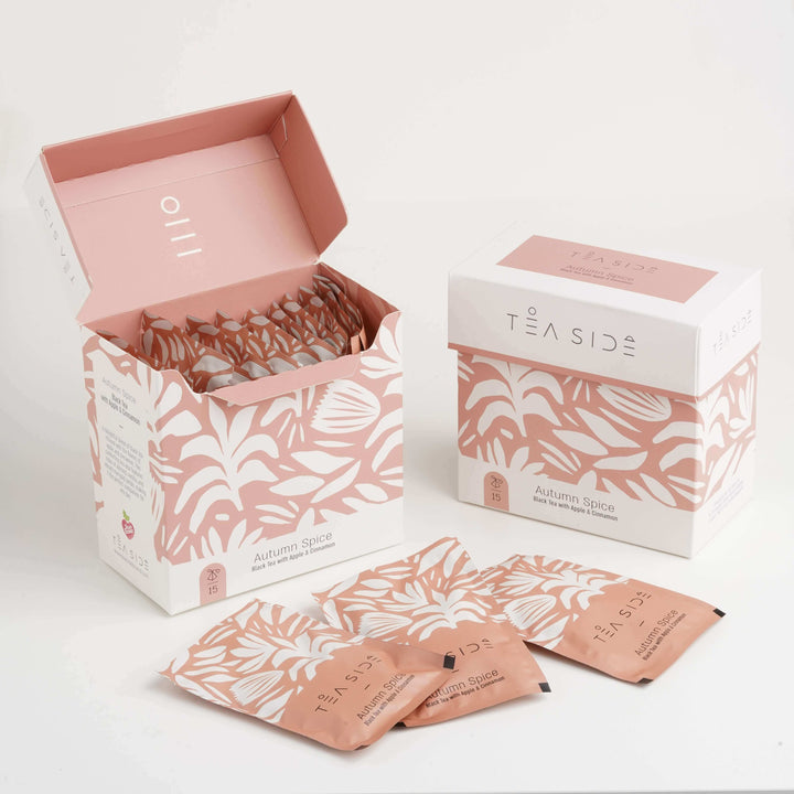 Autumn Spice - Black Tea with Apple and Cinnamon, individually wrapped teabags