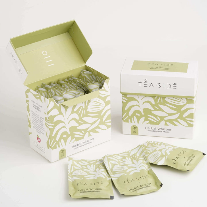 Herbal Whisper - Lemon Balm Herbal Infusion individually wrapped teabags